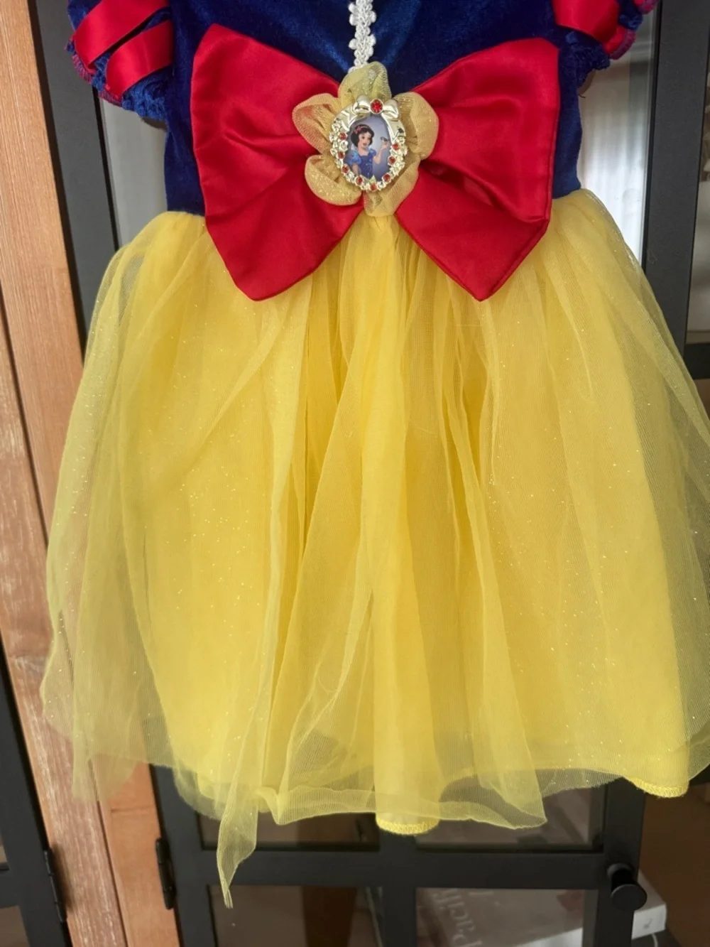 Disney Store Snow White baby girl costume tulle puff sleeve halloween princess
